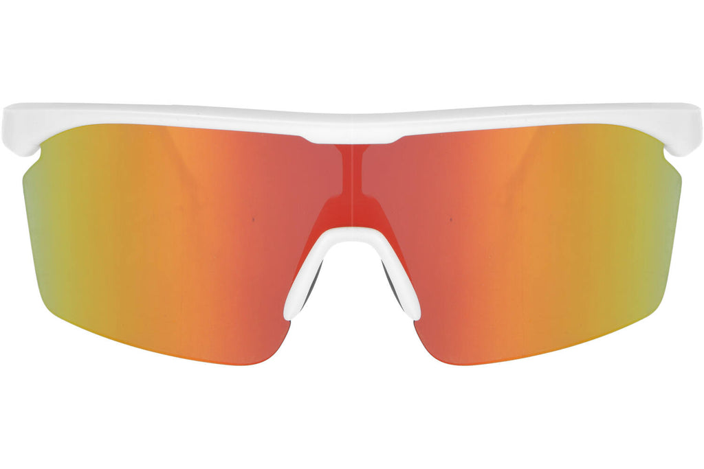 Trivio - fietsbril noa wit revo rood met extra transparante lens