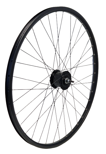 Kgs Voorwiel 28 inch (622) velg zwart naafdynamo rollerbrake zwart