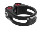 Trivio - zadelpenklem cnc aluminium zwart 31.8mm