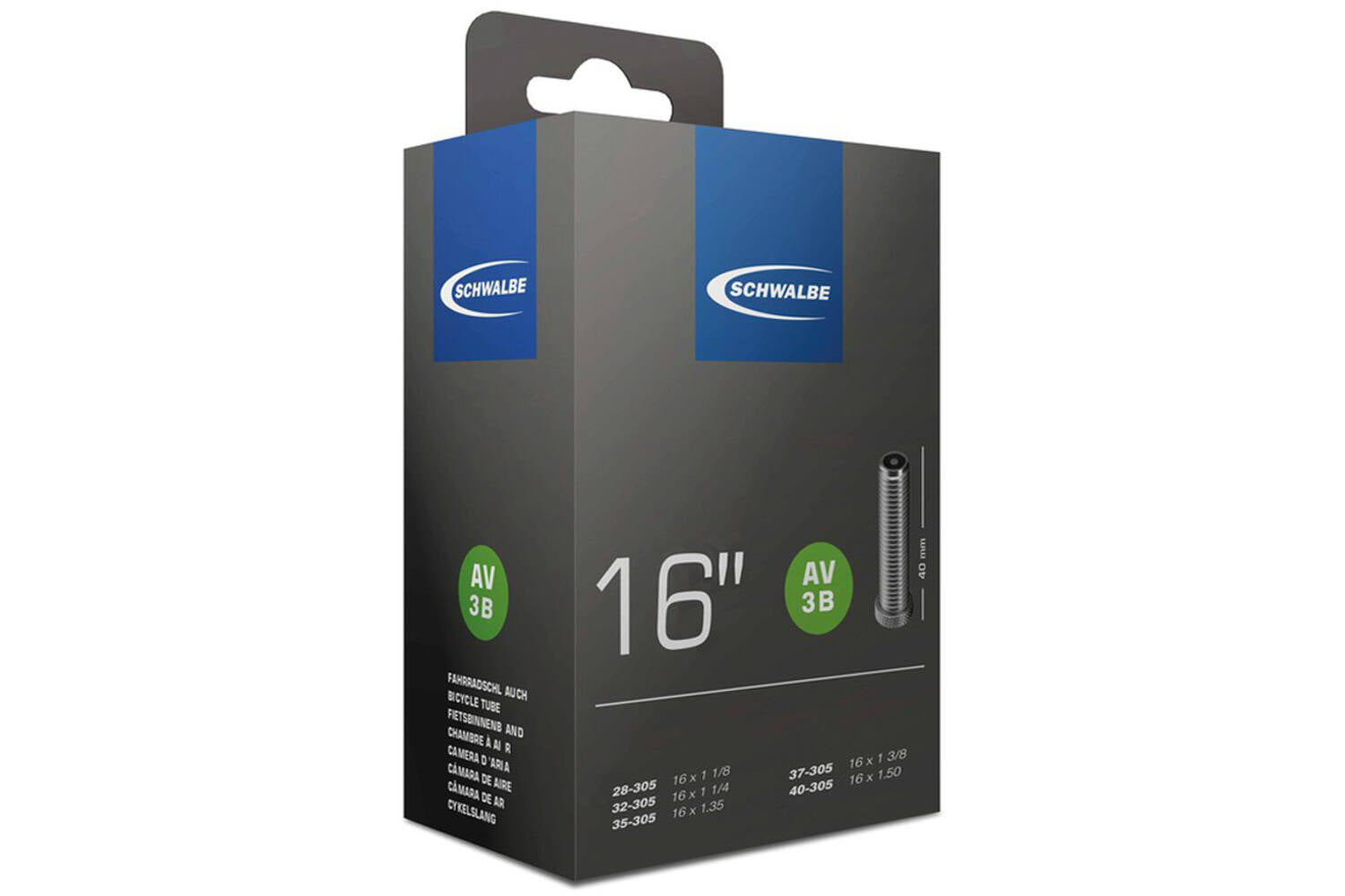 Schwalbe inner tube nr. 3b 16 (av40mm)