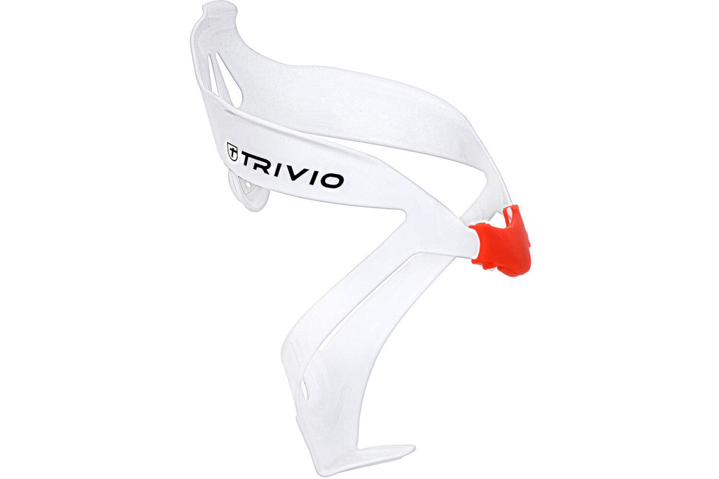 Trivio - bidonhouder lichtgewicht aluminium wit / rood