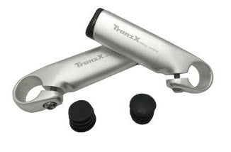 TranzX TRANZX JD-894C-1 Stuur Bar Ends Zilver 100mm