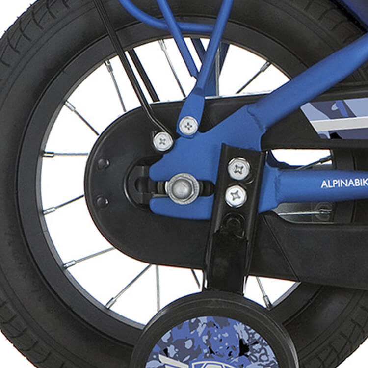 Alpina achterwiel 12 remnaaf zwart zink spk