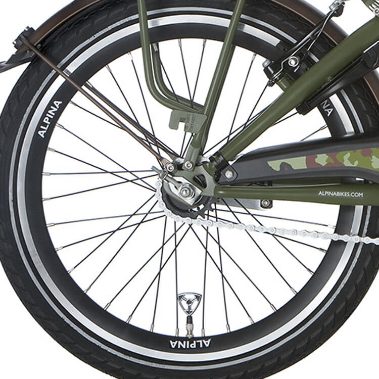Alpina achterwiel 20 remnaaf J19DB mat zwart zink spk
