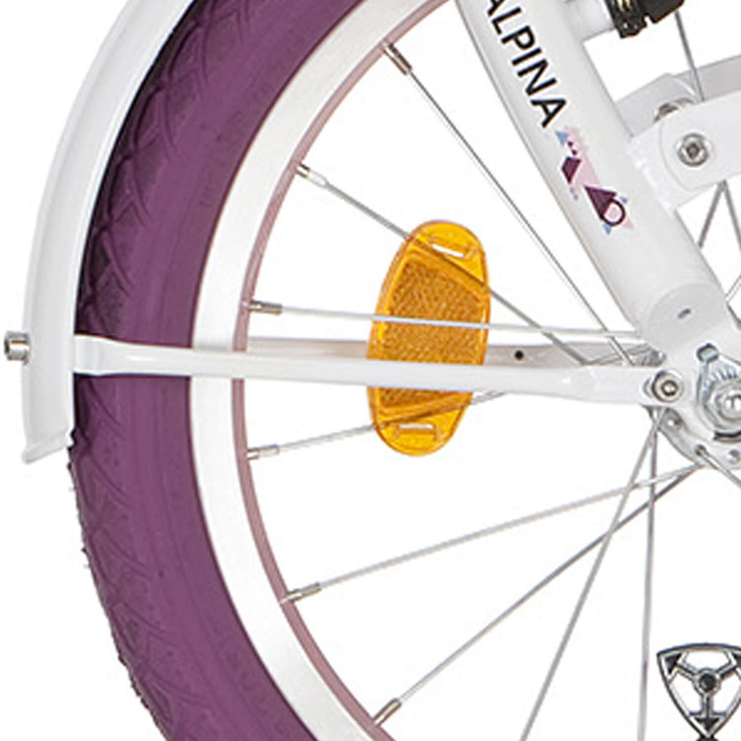 Alpina spatbordstang set 16 Clubb traffic white