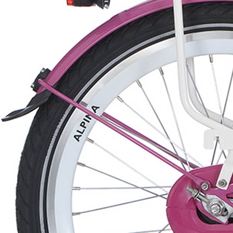 Alpina spatbordstang set 16 gp candy pink