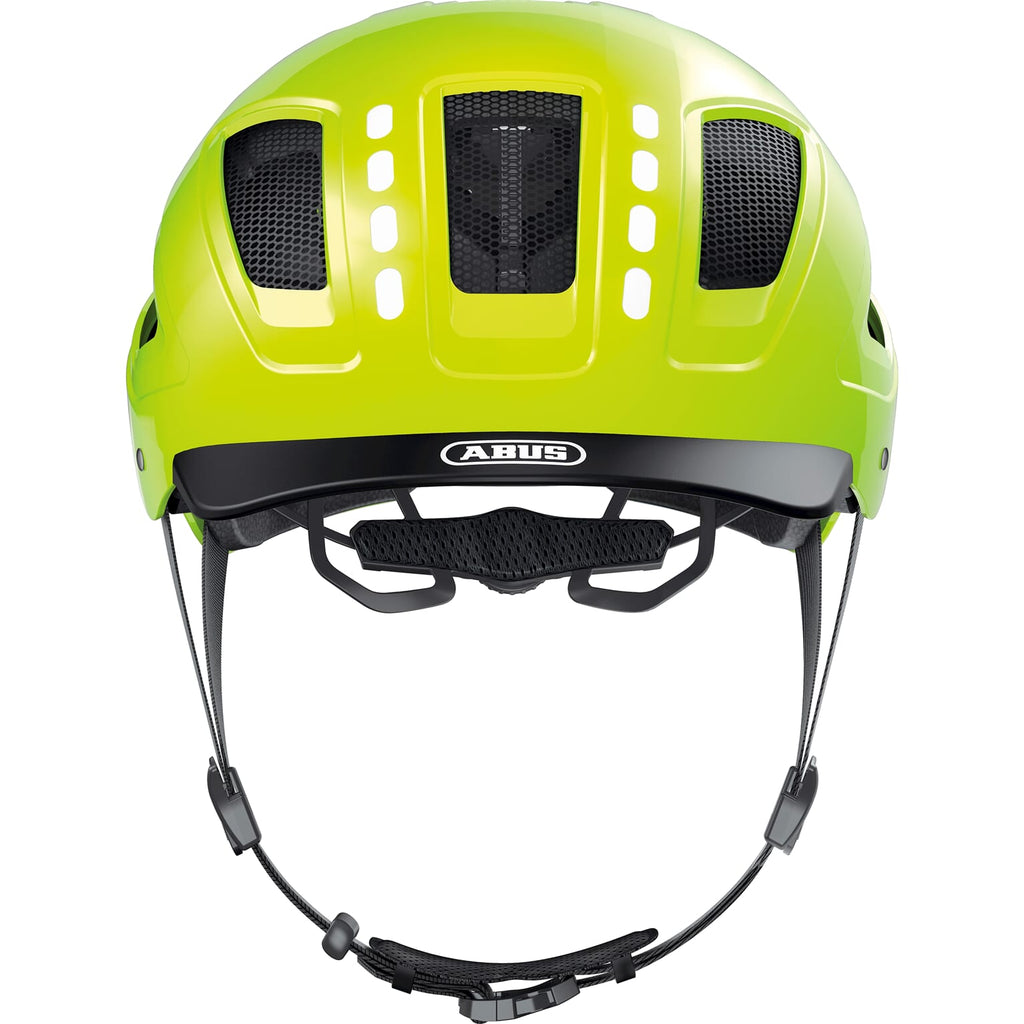Abus helm Hyban 2.0 LED signal Geel M 52-58cm