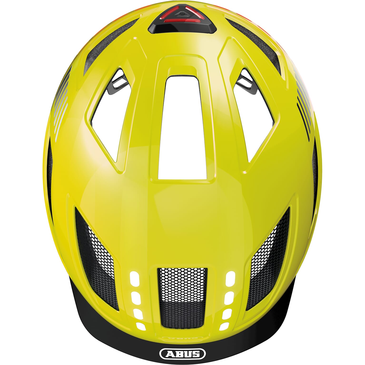 Abus helm Hyban 2.0 LED signal Geel M 52-58cm
