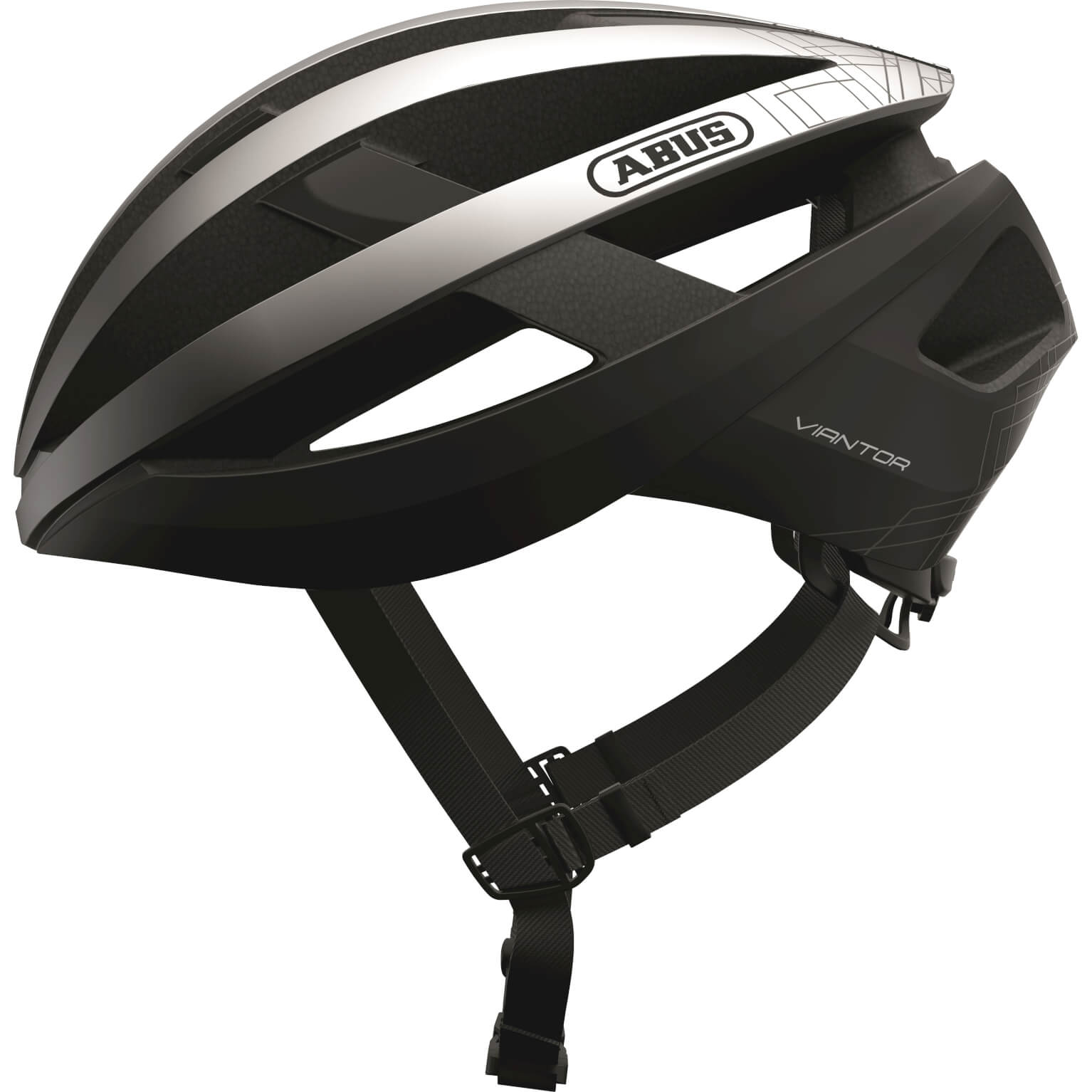 Abus helm Viantor gleam silver M 52-58cm