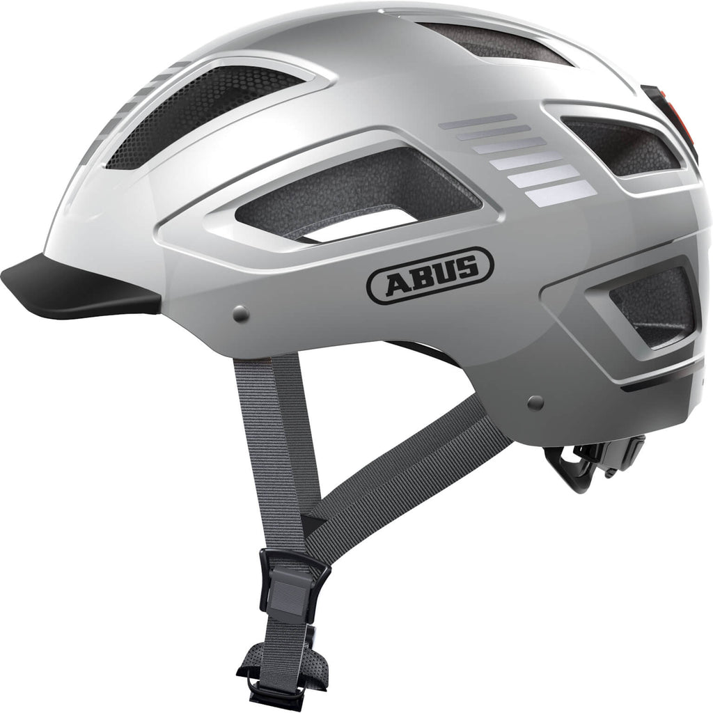 Abus helm Hyban 2.0 signal Zilver L 56-61cm