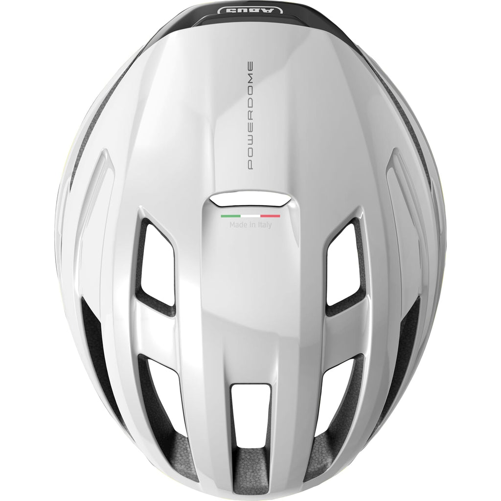 abus helm powerdome shiny white m 54-58cm
