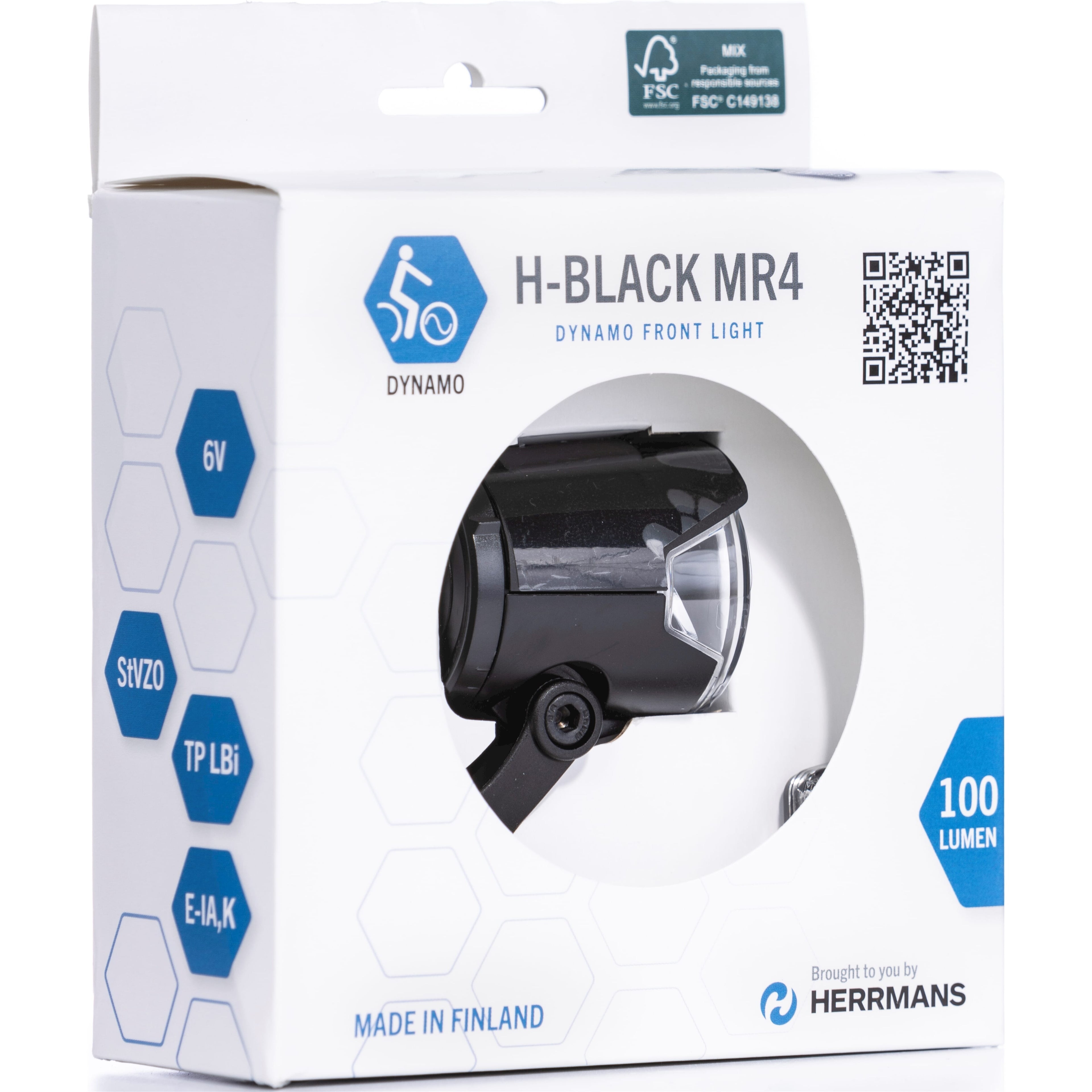 Herrmans koplamp h-black mr4