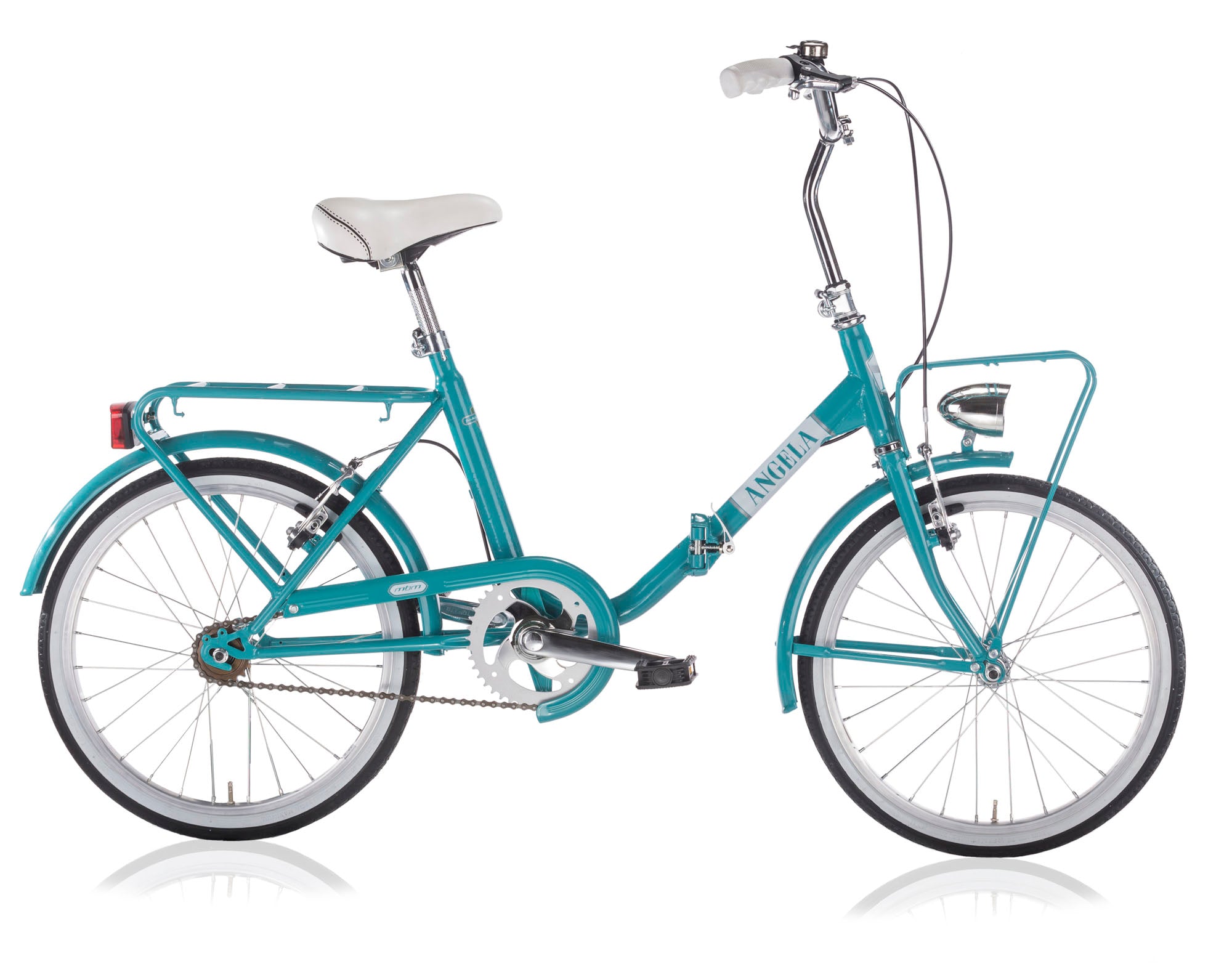 Selle Angela vrijloop + 2 handrem turquoise