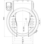 Axa Ringslot Defender zwart LE