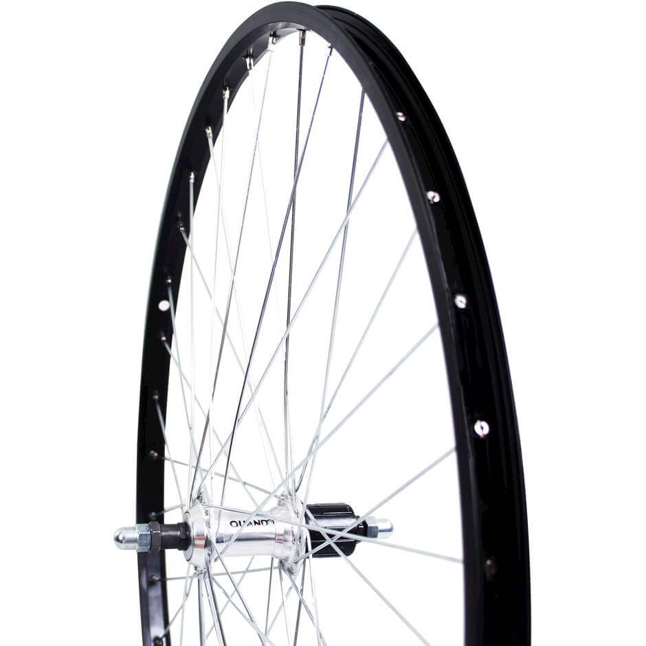 Roland Achterwiel 28 vast cass 7v Alu AS26 zwart zink spk