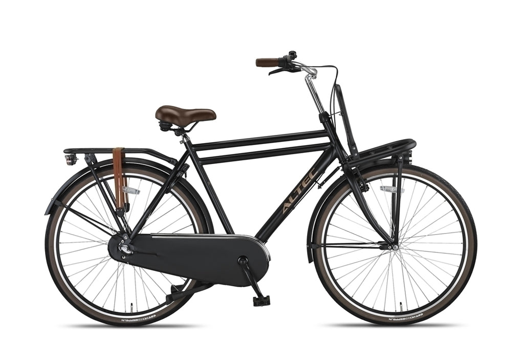 Altec Dutch 28inch Transportfiets N-3 Heren Mat Zwart 55 cm