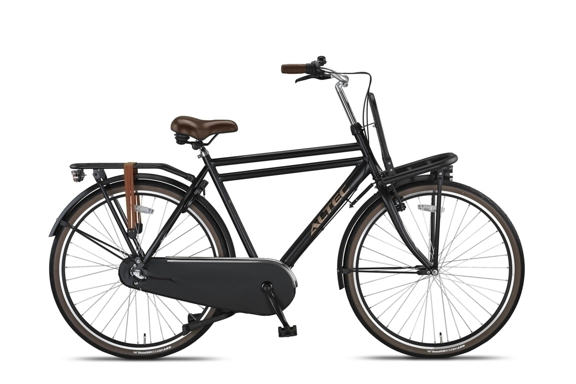 Altec Dutch 28inch Transportfiets N-3 Heren Mat Zwart 55 cm