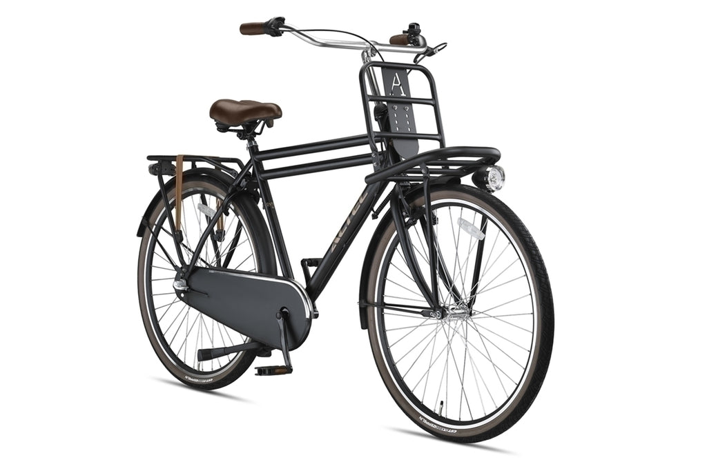 Altec Dutch 28inch Transportfiets N-3 Heren Mat Zwart 58 cm