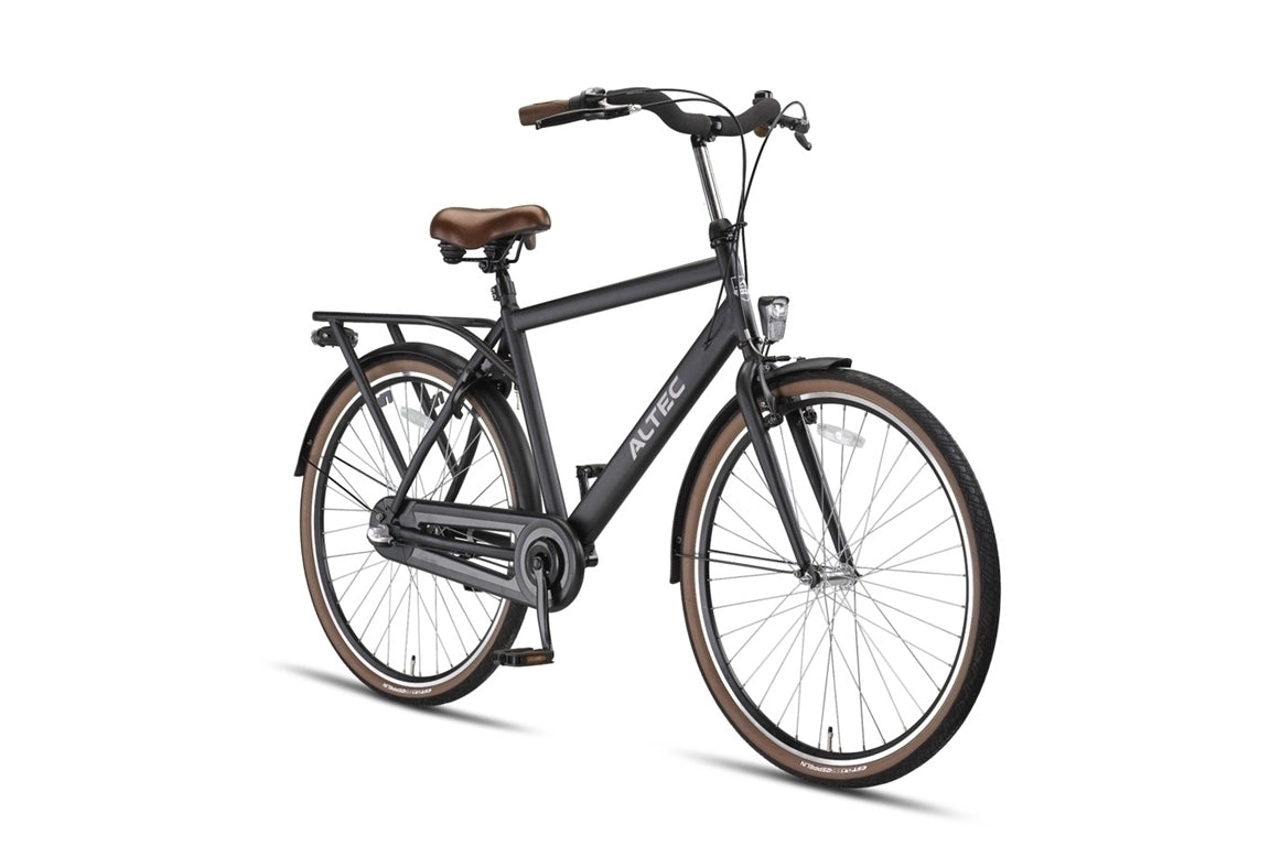 Altec Manta 28 inch Herenfiets N-3 Mat Zwart 55cm