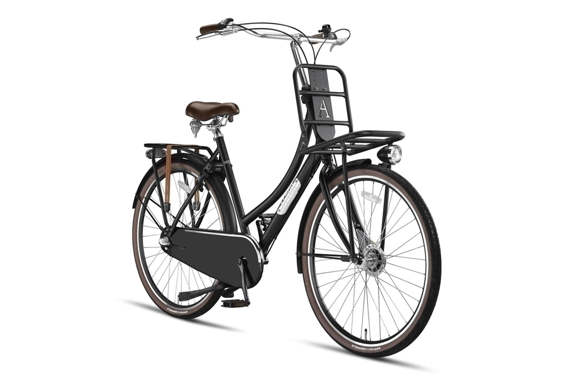 Altec Retro Transportfiets 28inch Dames 57cm Mat Zwart