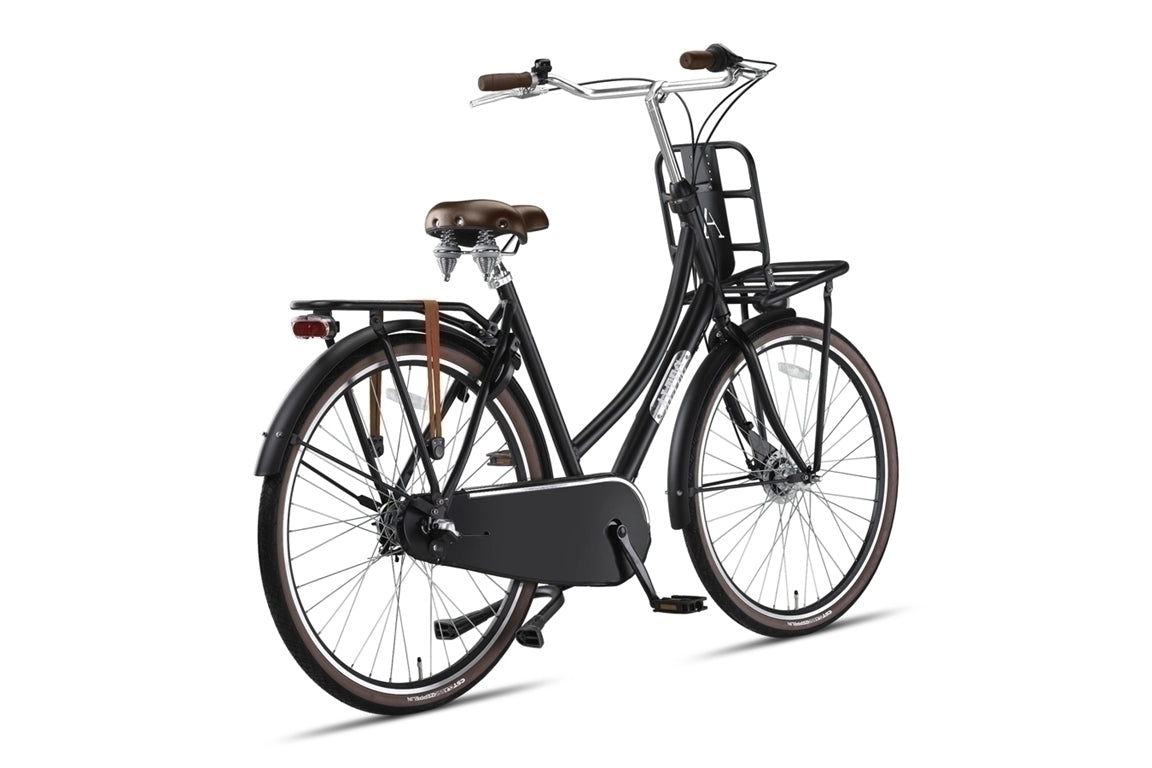Altec Retro Transportfiets 28inch Dames 57cm Mat Zwart