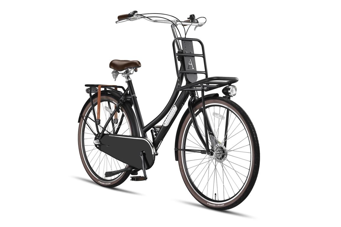 Altec Retro Transportfiets 28inch Dames 61cm Mat Zwart