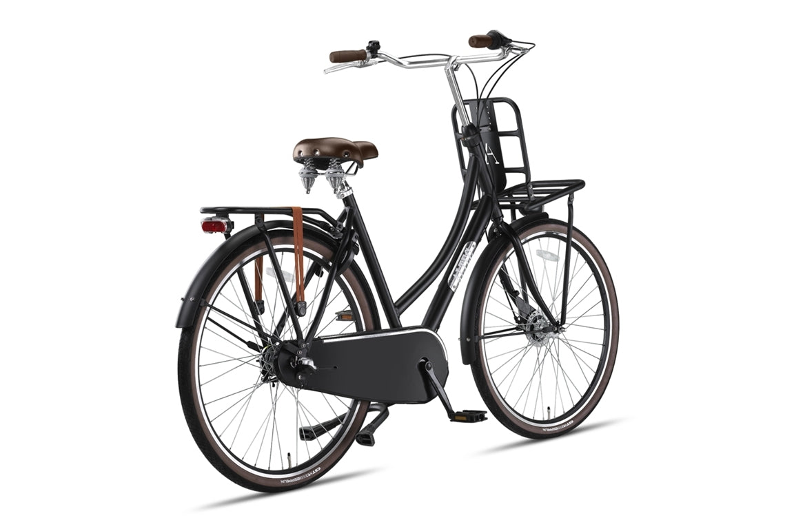 Altec Retro Transportfiets 28inch Dames 61cm Mat Zwart