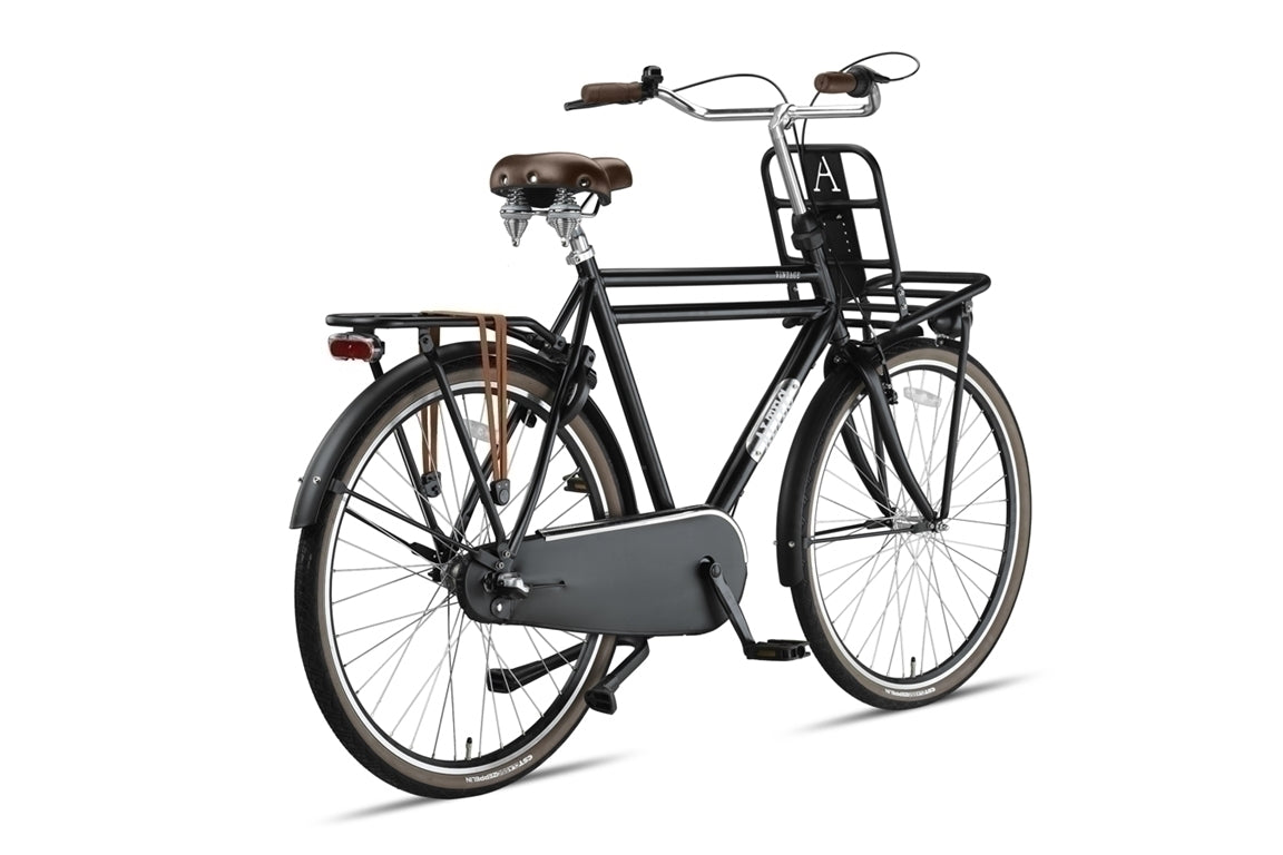 Altec Vintage 28inch Transportfiets N-3 Heren 61cm Mat Zwart
