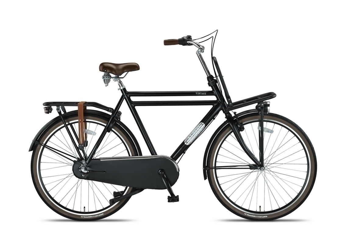 Altec Vintage 28inch Transportfiets N-3 Heren 61cm Mat Zwart