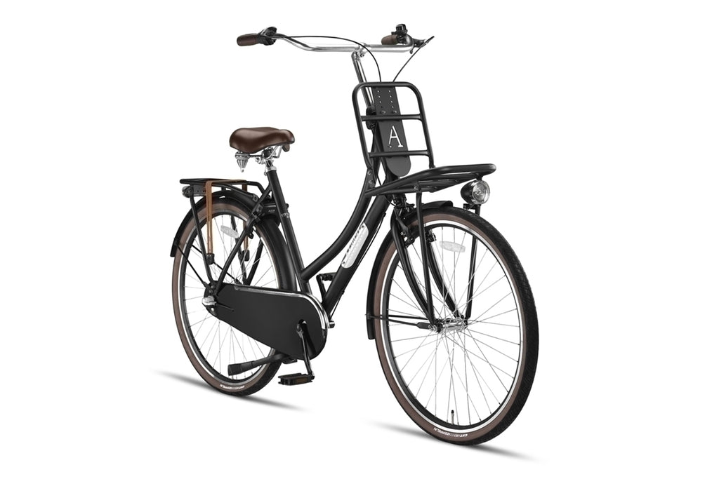 NIHIL Altec Vintage 28inch Transportfiets N-3 Mat Zwart 50cm