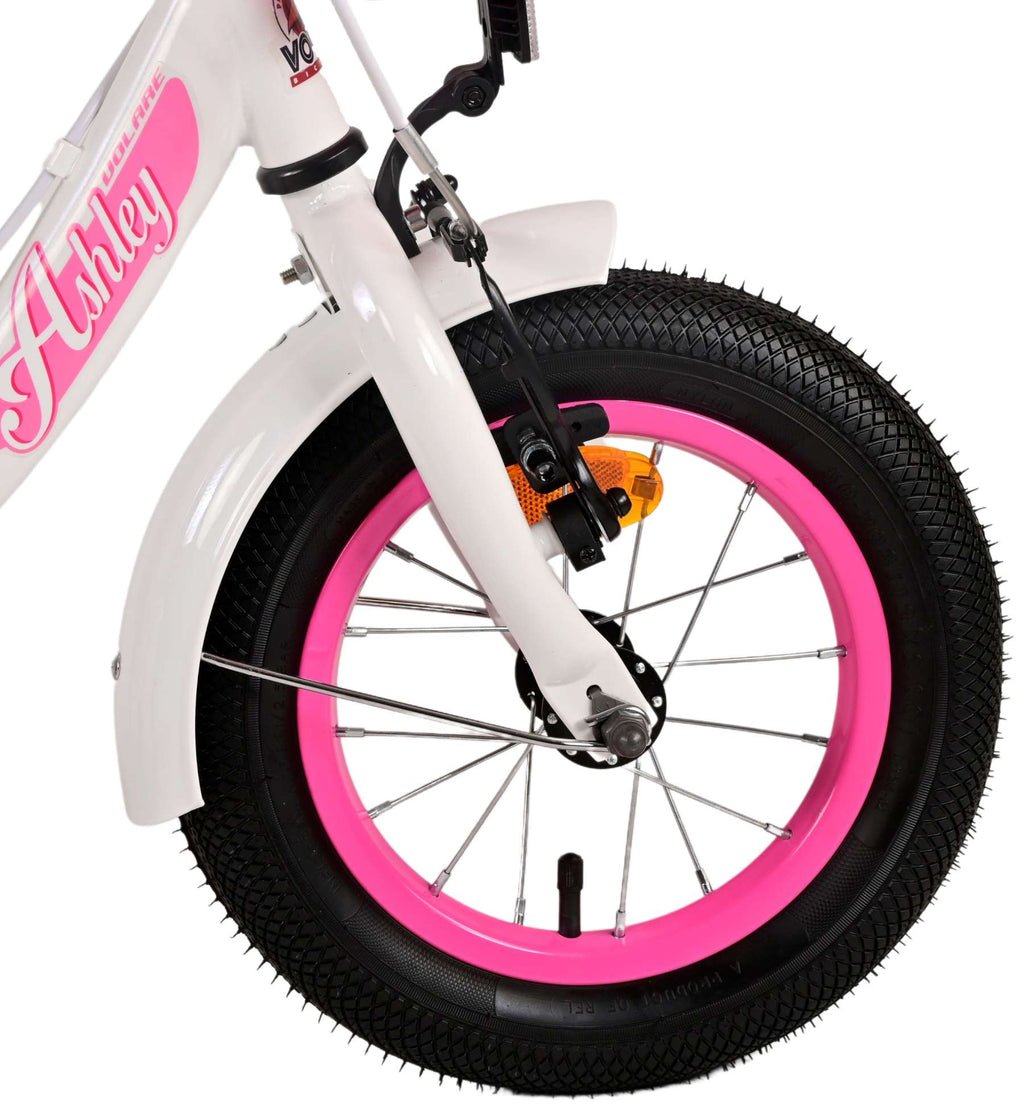 Volare Ashley Kinderfiets Meisjes 12 inch Wit Twee handremmen