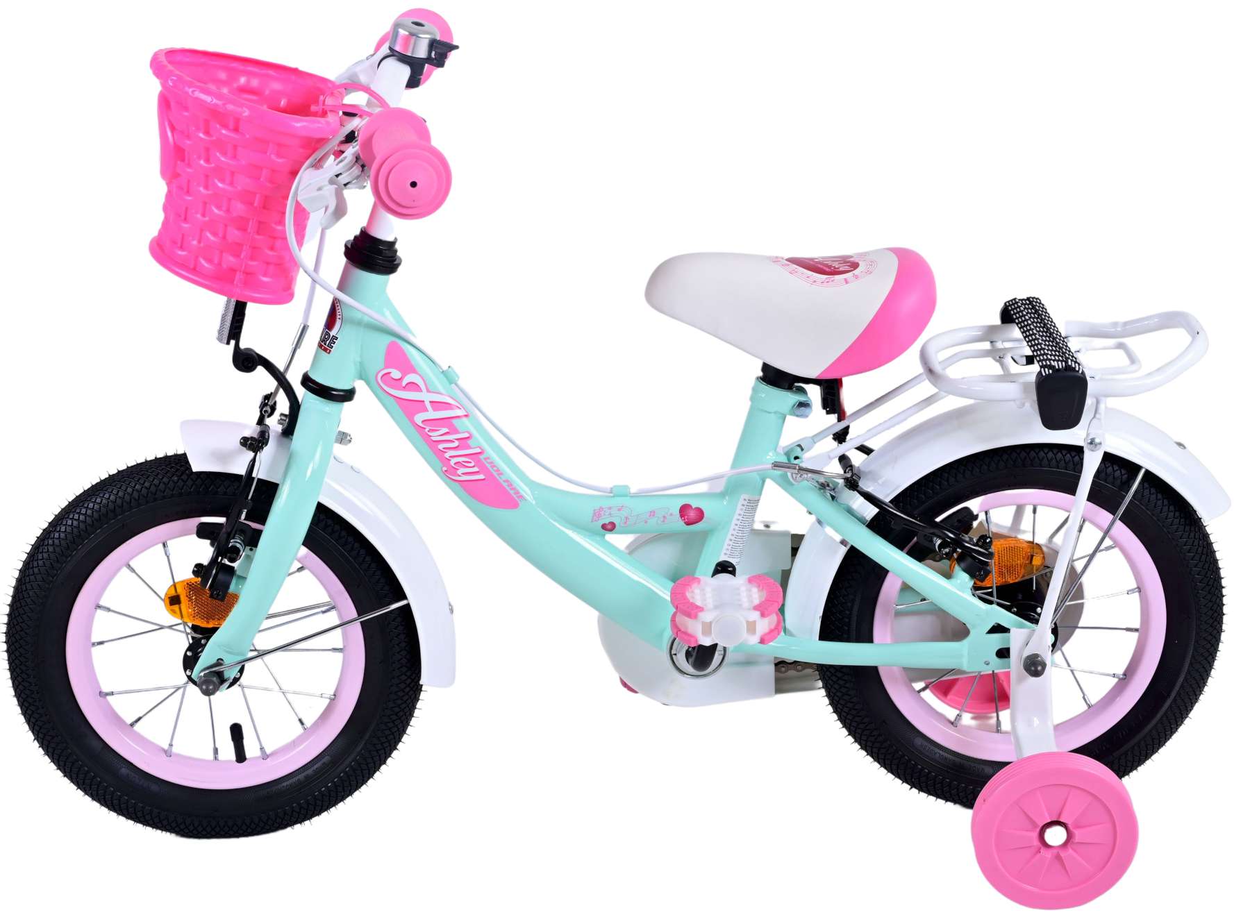 Volare Ashley Kinderfiets Meisjes 12 inch Groen Twee handremmen