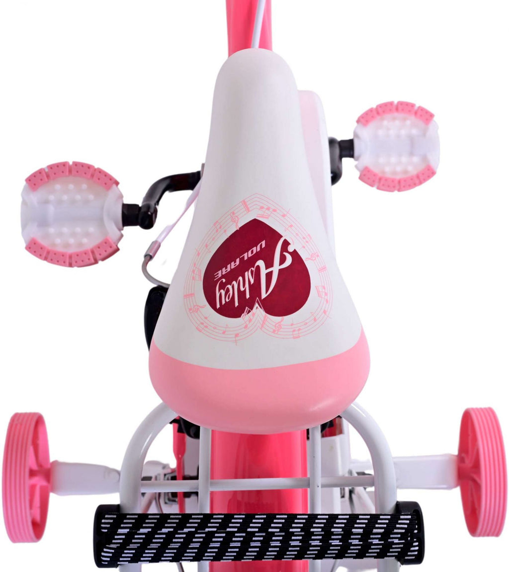 Volare Ashley Kinderfiets Meisjes 14 inch Roze Rood Twee Handremmen