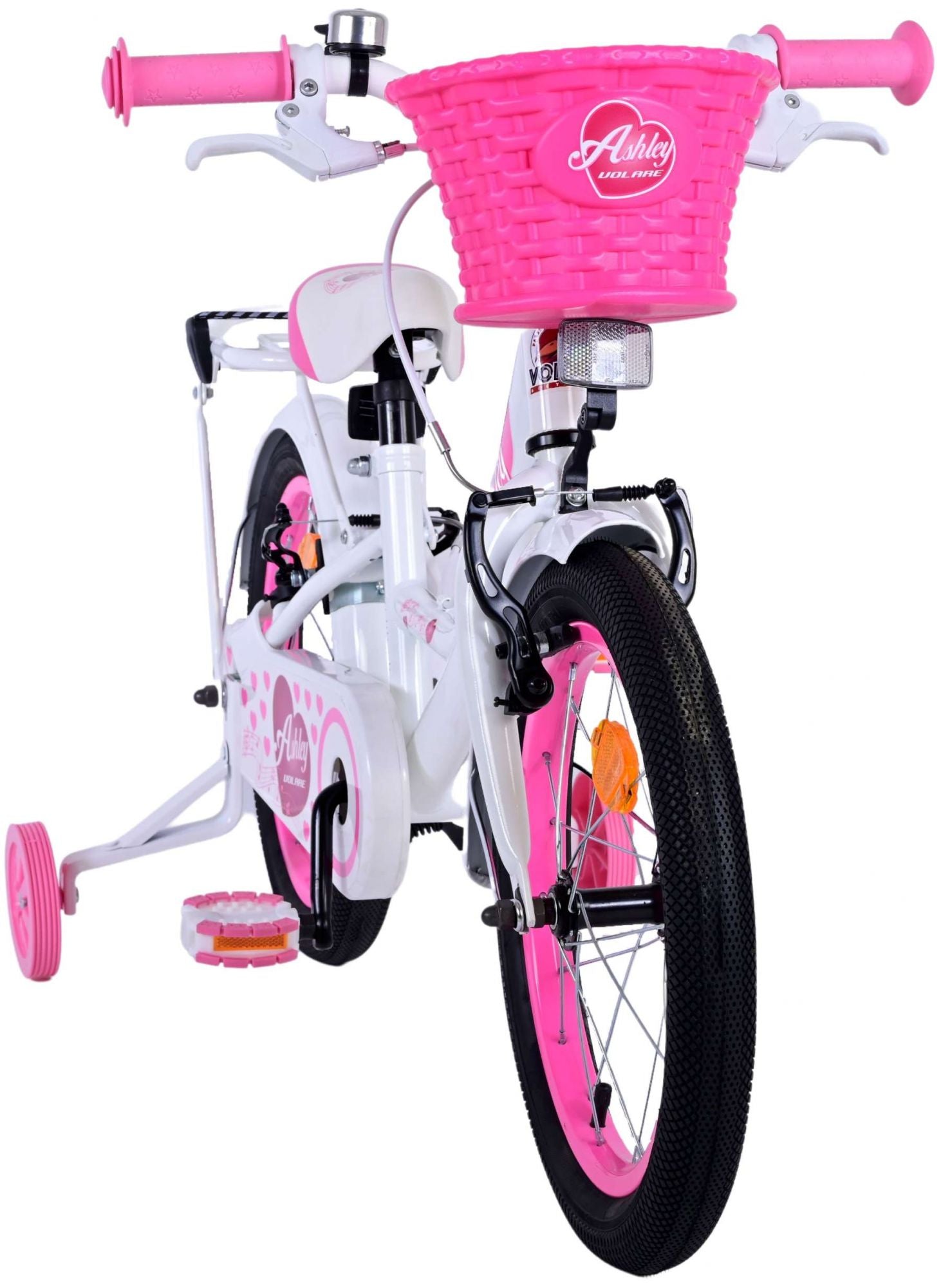Volare Ashley Kinderfiets Meisjes 16 inch Wit Twee Handremmen