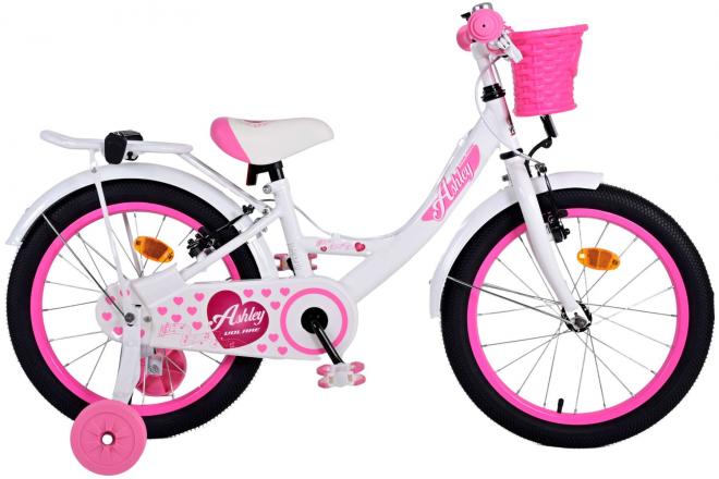Volare Ashley Kinderfiets Meisjes 18 inch Wit Twee handremmen