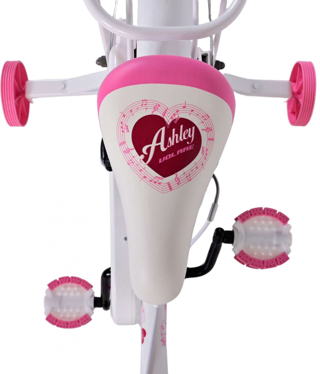 Volare Ashley Kinderfiets Meisjes 18 inch Wit Twee handremmen