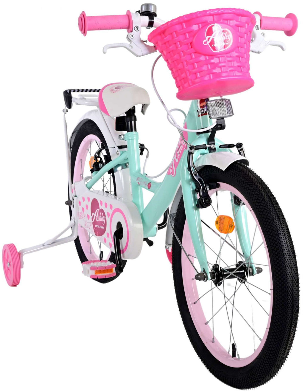 Volare Ashley Kinderfiets - Meisjes - 18 inch - Groen - Twee handremmen