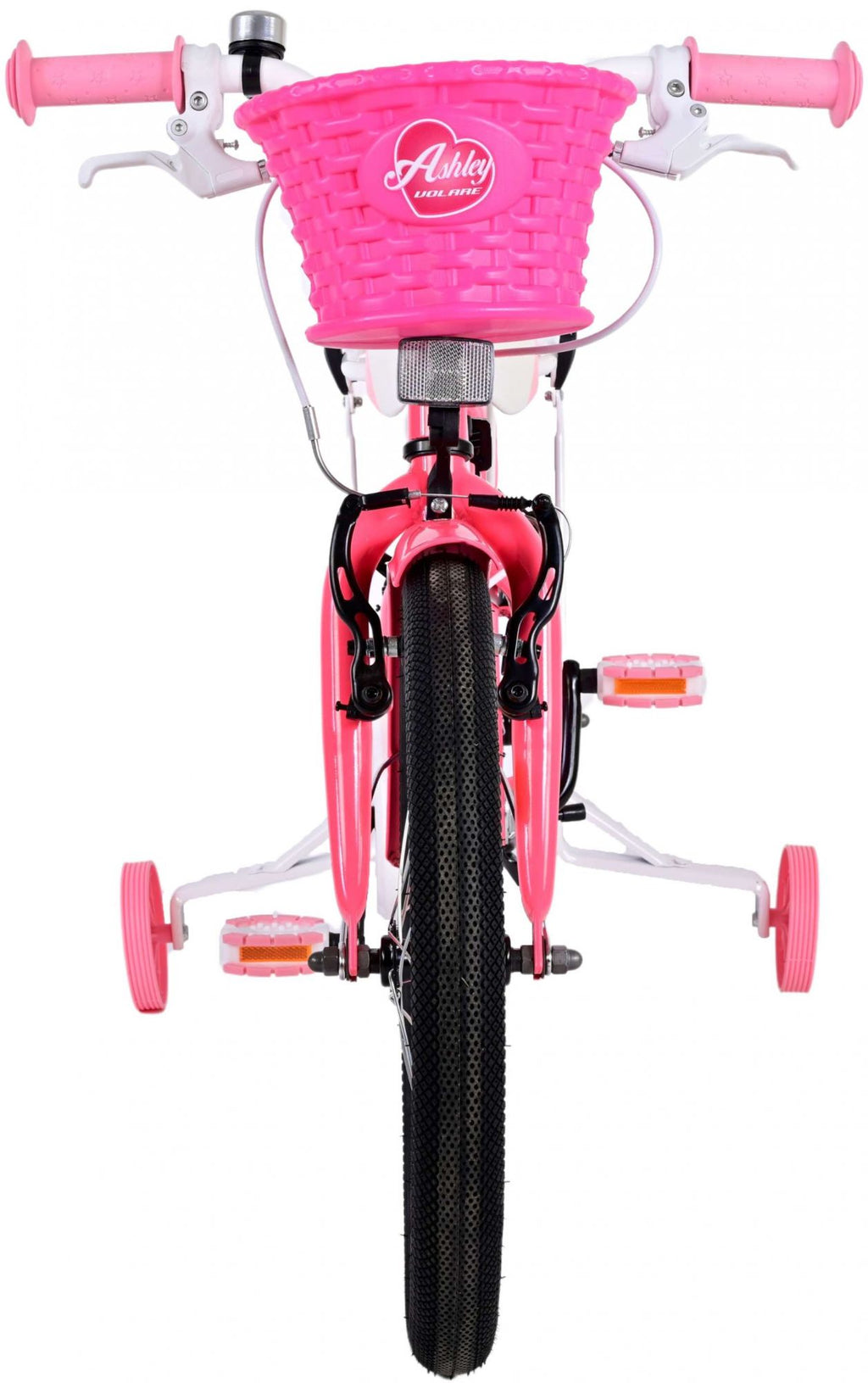 Volare Ashley Kinderfiets Meisjes 18 inch Roze/Rood Twee handremmen