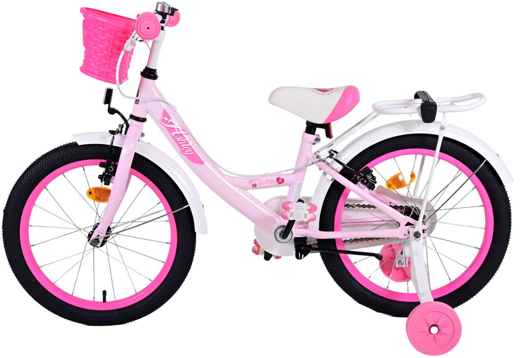 Volare ashley kinderfiets - meisjes - 18 inch - roze - twee handremmen
