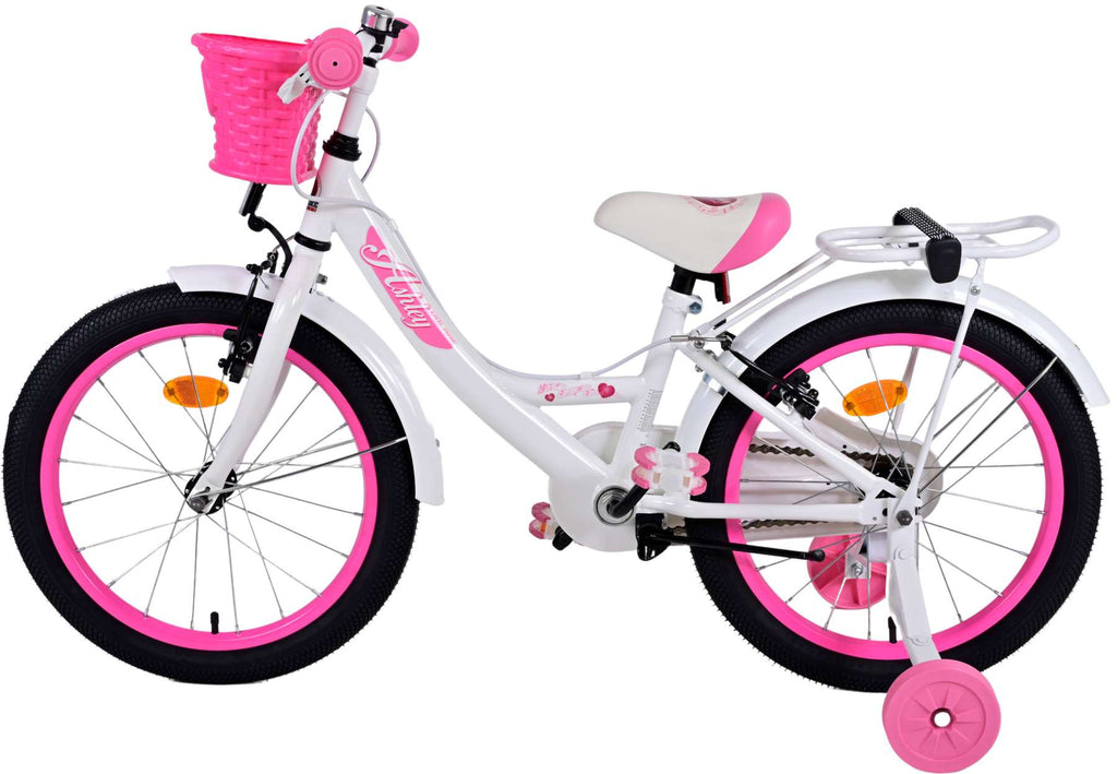 Volare Ashley Kinderfiets Meisjes 18 inch Wit Twee handremmen