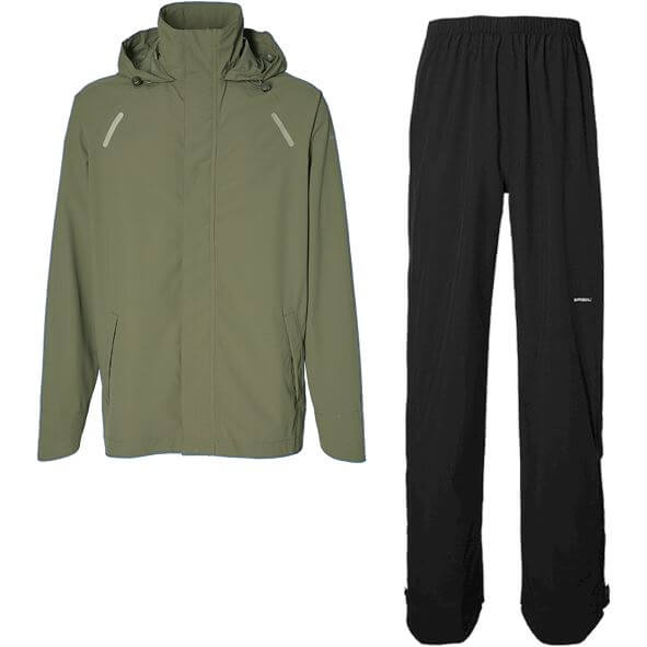 Basil regenpak Hoga unisex Olive Green M