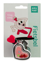 PexKids fietsbel Hartje chroom-roze