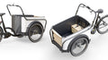 Exus Bakfiets 3 wieler Shuttle zwart-wit
