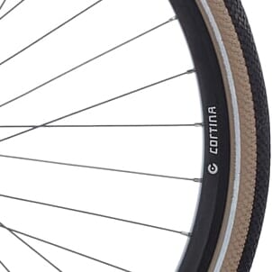 Cortina buitenband Canberra 28 x 1.75 zwart khaki refl