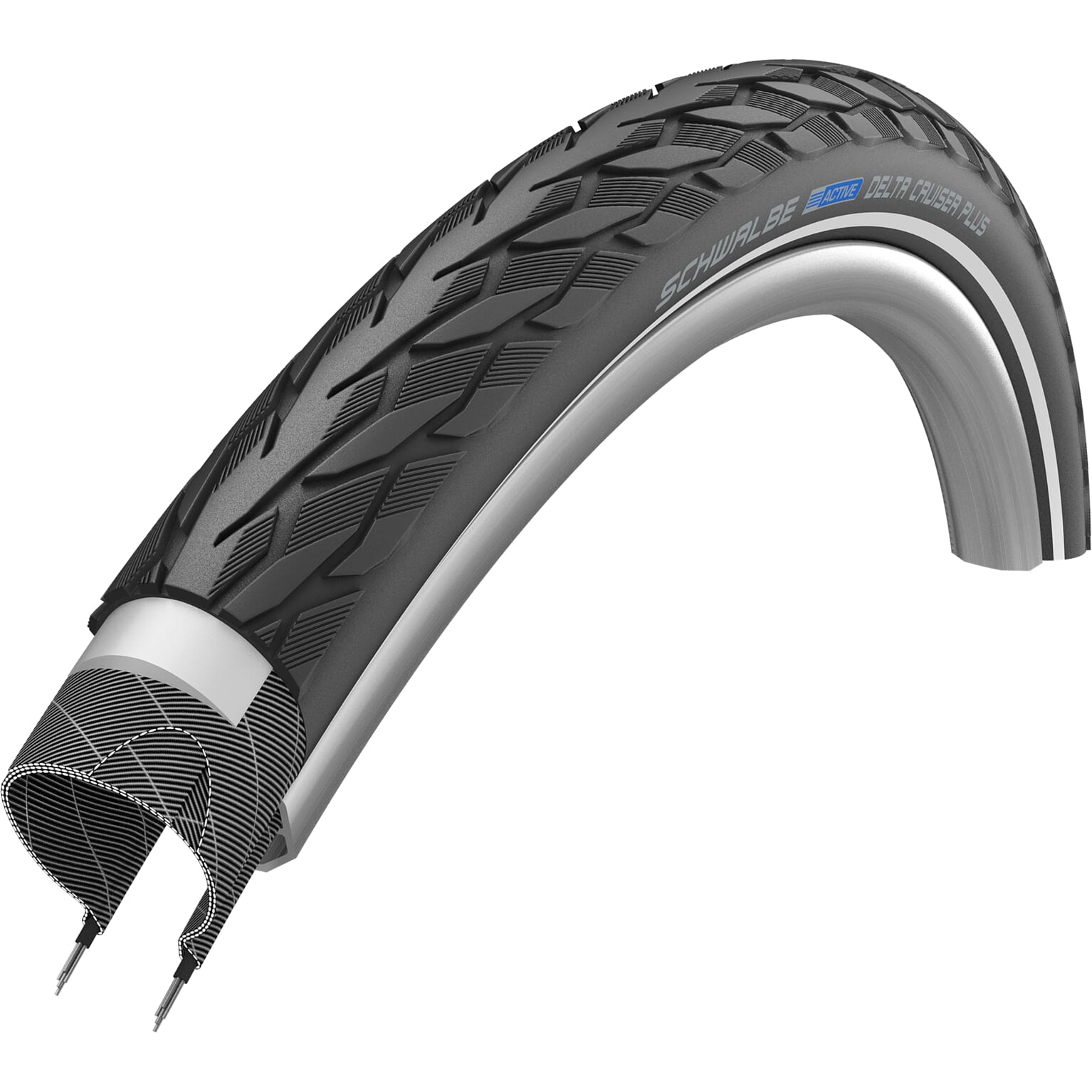 Schwalbe buitenband Delta Cruiser Plus 20 x 1.75 zw refl