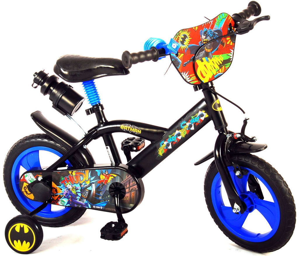 batman kinderfiets - jongens - 12 inch - zwart - doortrapper