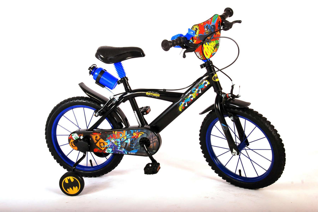 batman kinderfiets - jongens - 16 inch - zwart - twee handremmen