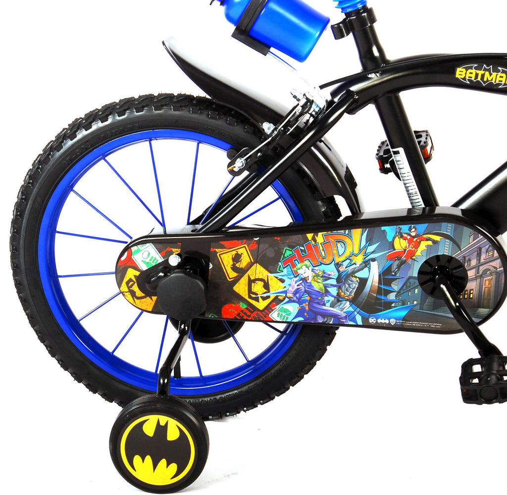 batman kinderfiets - jongens - 16 inch - zwart - twee handremmen