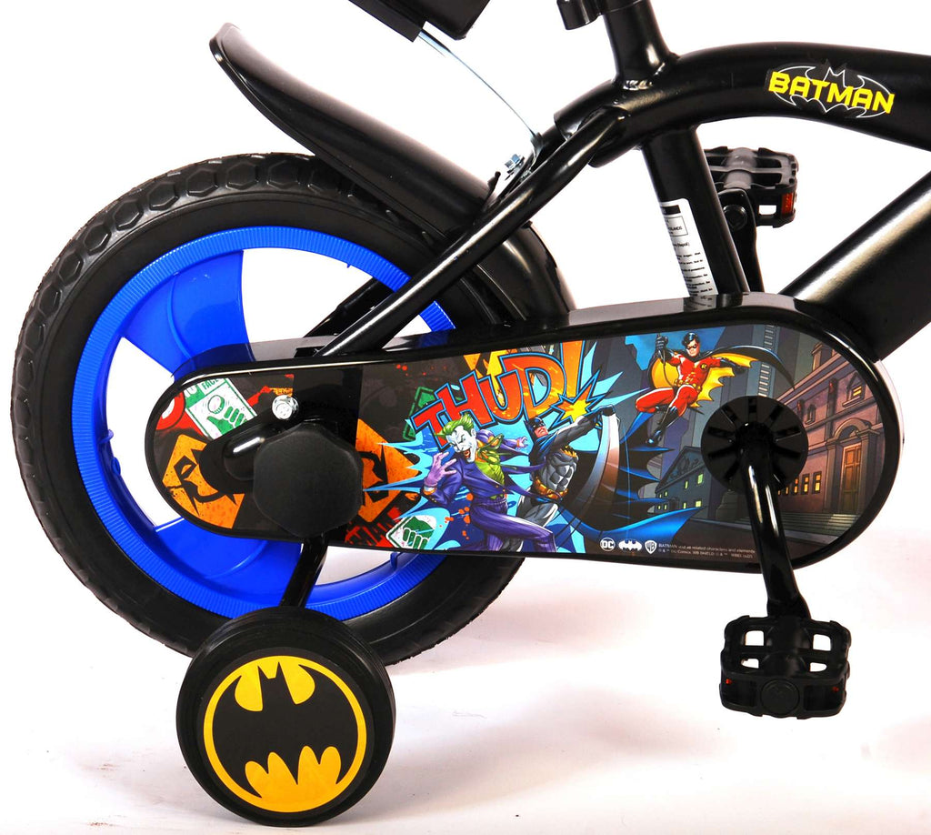 batman kinderfiets - jongens - 12 inch - zwart - doortrapper