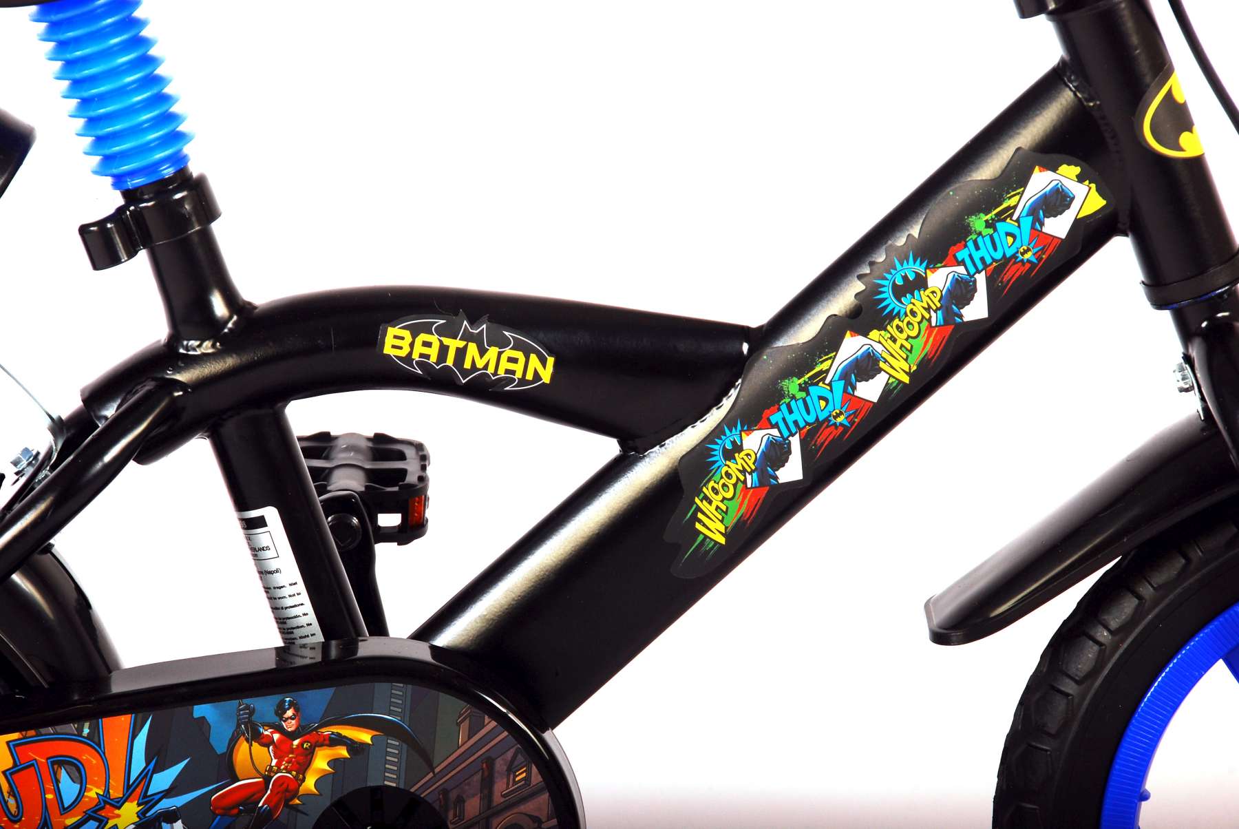 batman kinderfiets - jongens - 12 inch - zwart - doortrapper